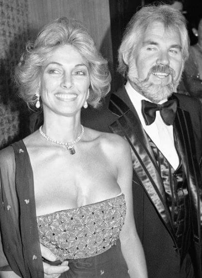Marianne Gordon with her ex-husband Kenny Rogers.